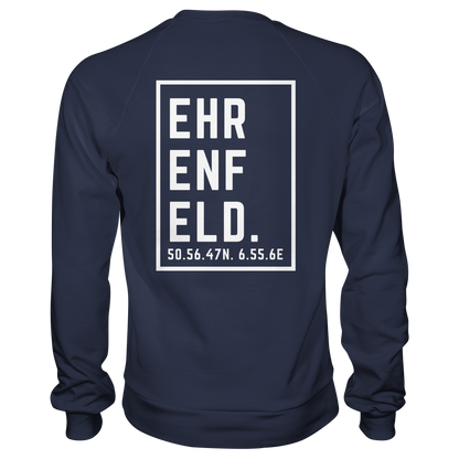 Ehrenfeld Koordinaten (großer Druck auf dem Rücken) - Premium Sweatshirt