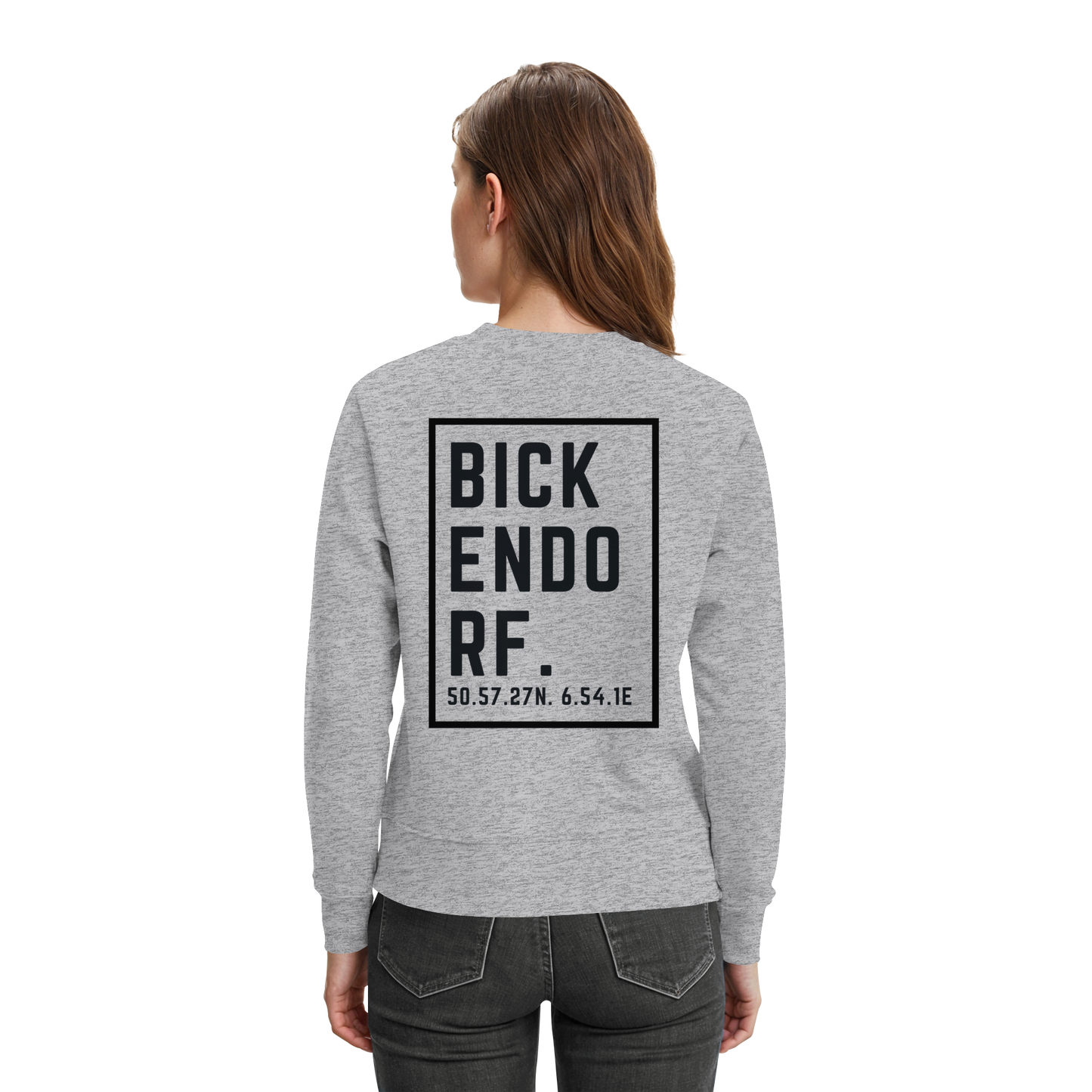 Bickendorf Koordinaten (großer Druck auf dem Rücken) - Premium Sweatshirt