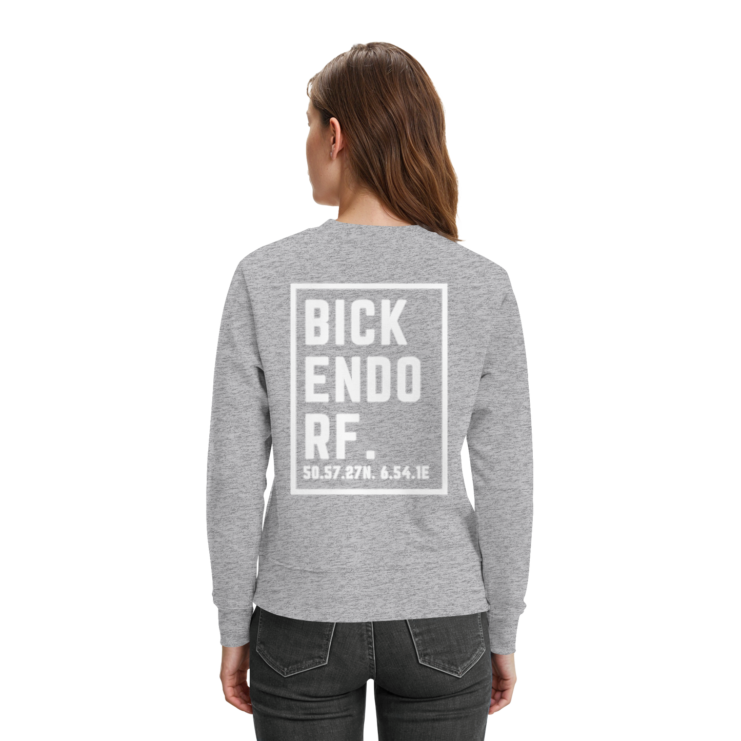 Bickendorf Koordinaten (großer Druck auf dem Rücken) - Premium Sweatshirt