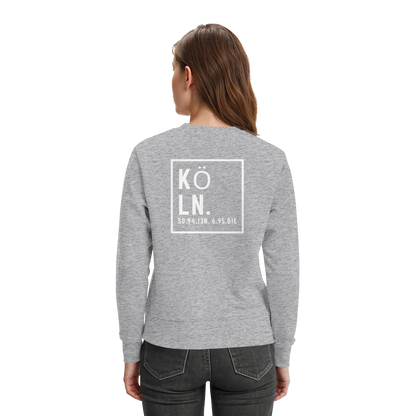 Köln Koordinaten (großer Druck auf dem Rücken) - Premium Sweatshirt
