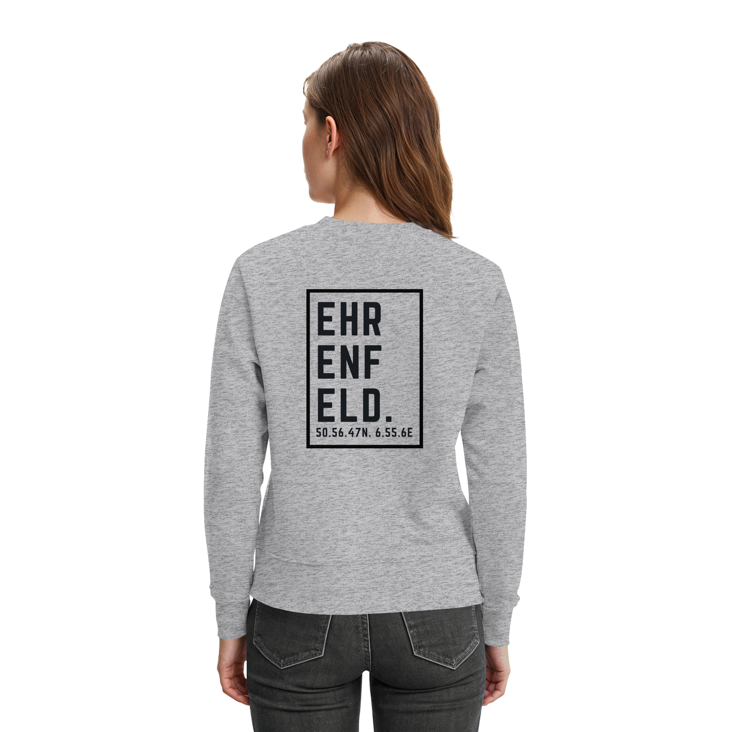 Ehrenfeld Koordinaten (großer Druck auf dem Rücken) - Premium Sweatshirt