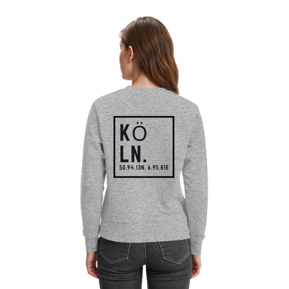 Köln Koordinaten (großer Druck auf dem Rücken) - Premium Sweatshirt