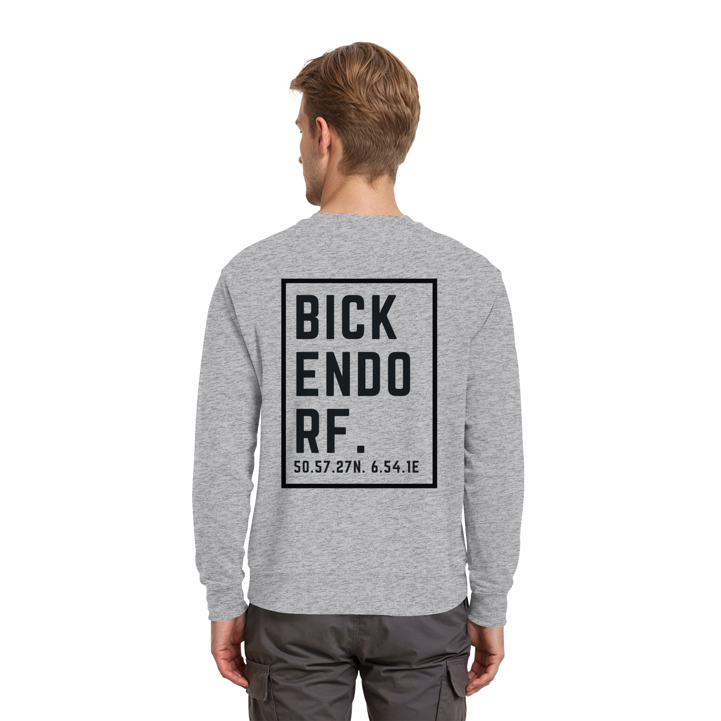 Bickendorf Koordinaten (großer Druck auf dem Rücken) - Premium Sweatshirt