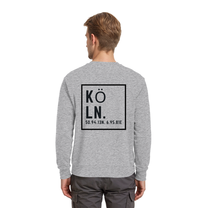 Köln Koordinaten (großer Druck auf dem Rücken) - Premium Sweatshirt