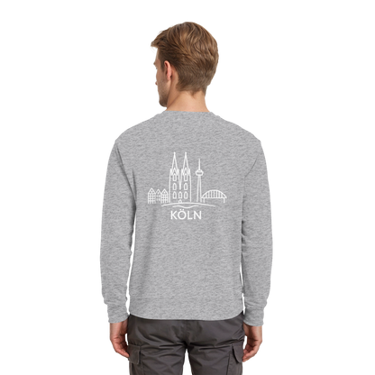 Köln Skyline (großer Druck auf dem Rücken) - Premium Sweatshirt