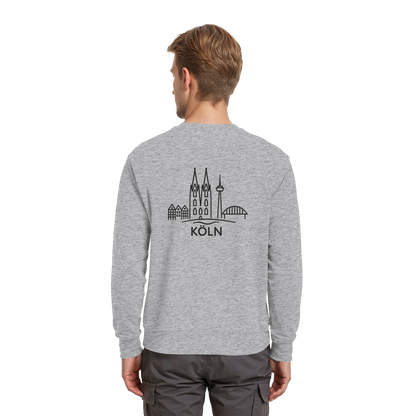 Köln Skyline (großer Druck auf dem Rücken) - Premium Sweatshirt