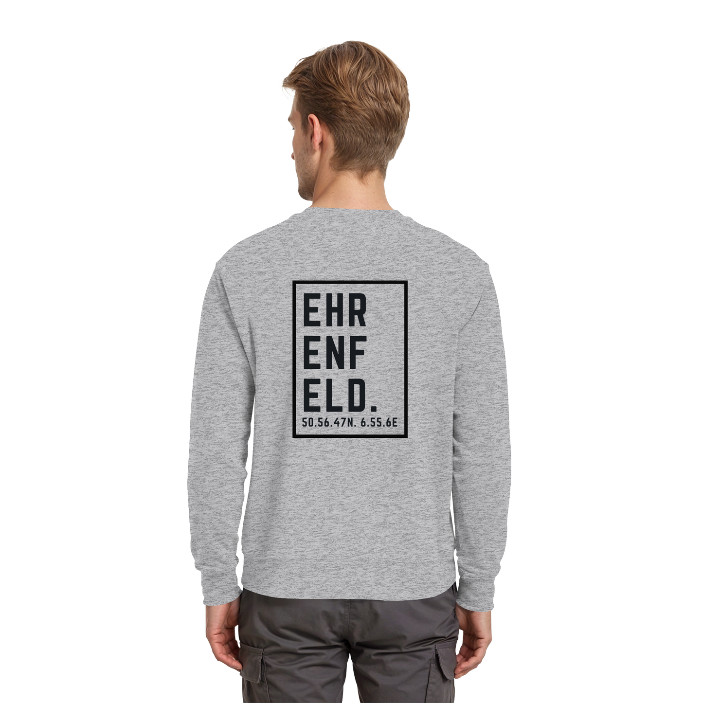 Ehrenfeld Koordinaten (großer Druck auf dem Rücken) - Premium Sweatshirt