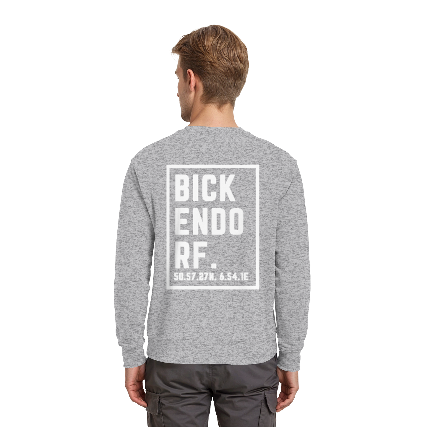 Bickendorf Koordinaten (großer Druck auf dem Rücken) - Premium Sweatshirt