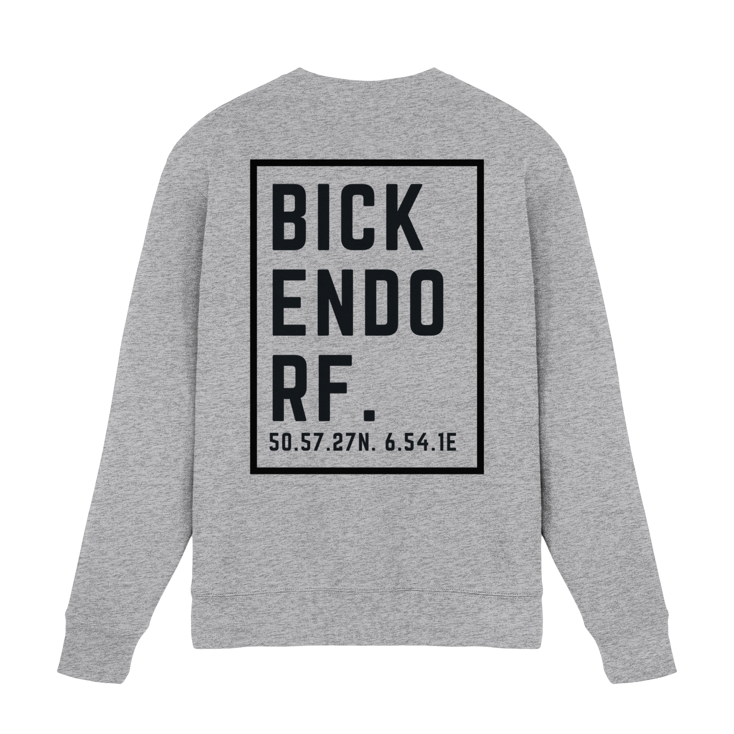 Bickendorf Koordinaten (großer Druck auf dem Rücken) - Premium Sweatshirt