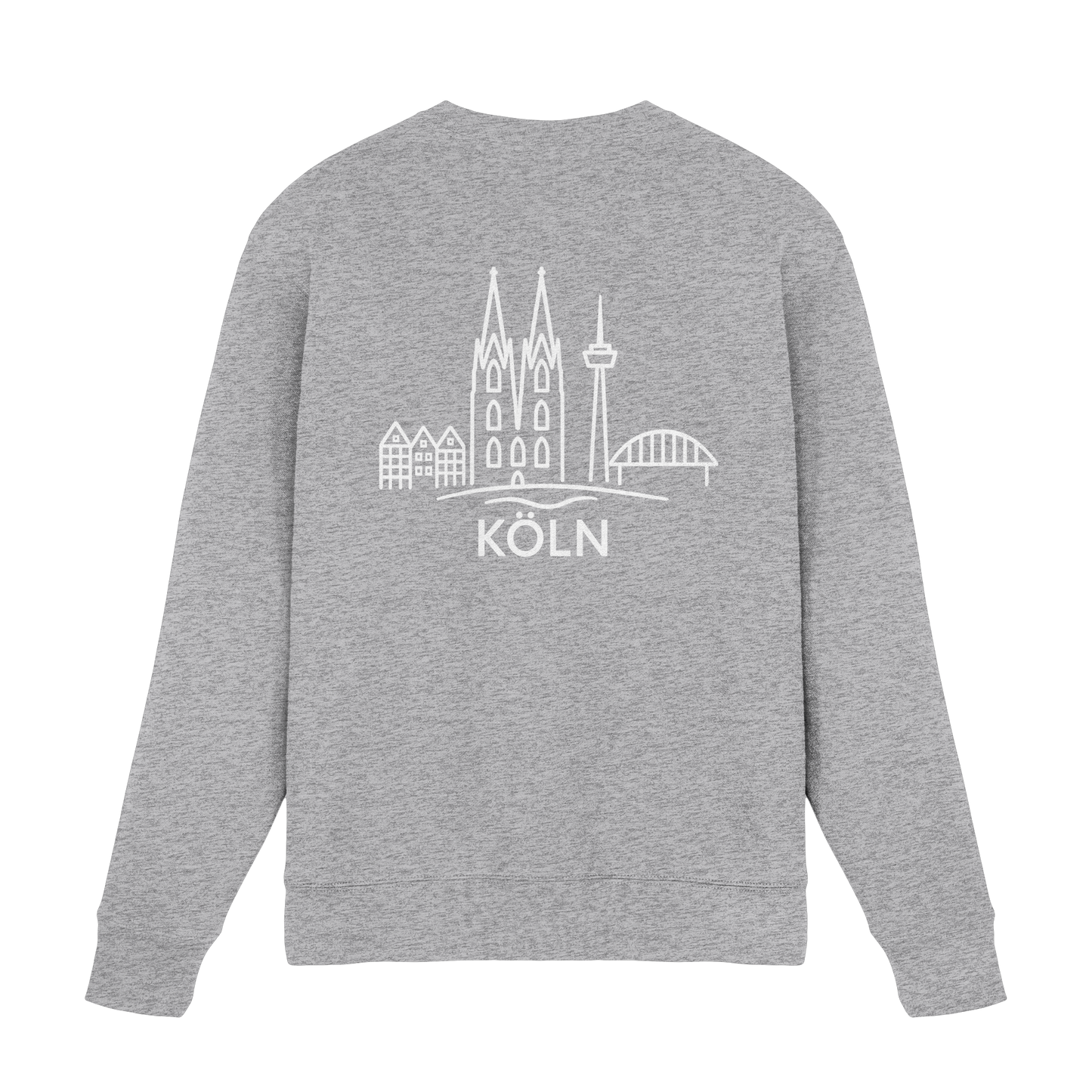 Köln Skyline (großer Druck auf dem Rücken) - Premium Sweatshirt