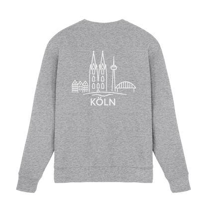 Köln Skyline (großer Druck auf dem Rücken) - Premium Sweatshirt
