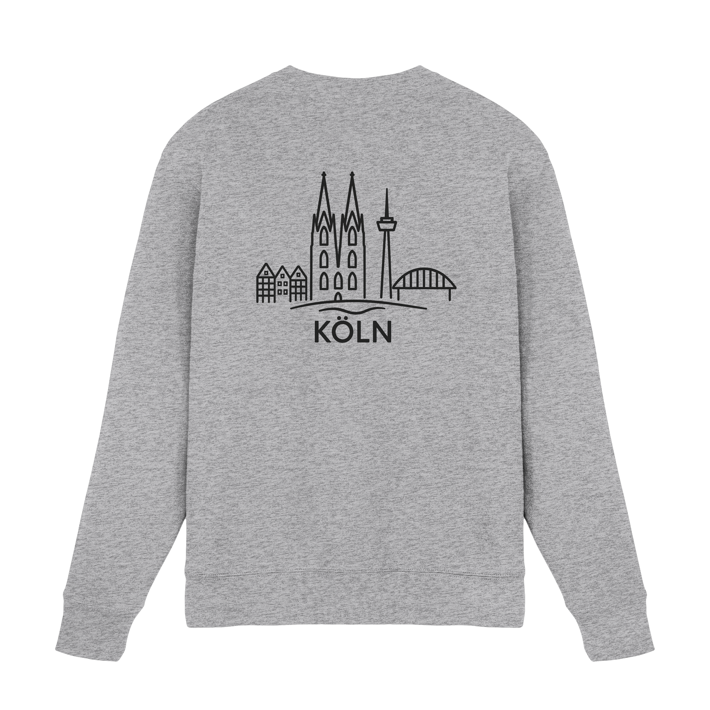 Köln Skyline (großer Druck auf dem Rücken) - Premium Sweatshirt