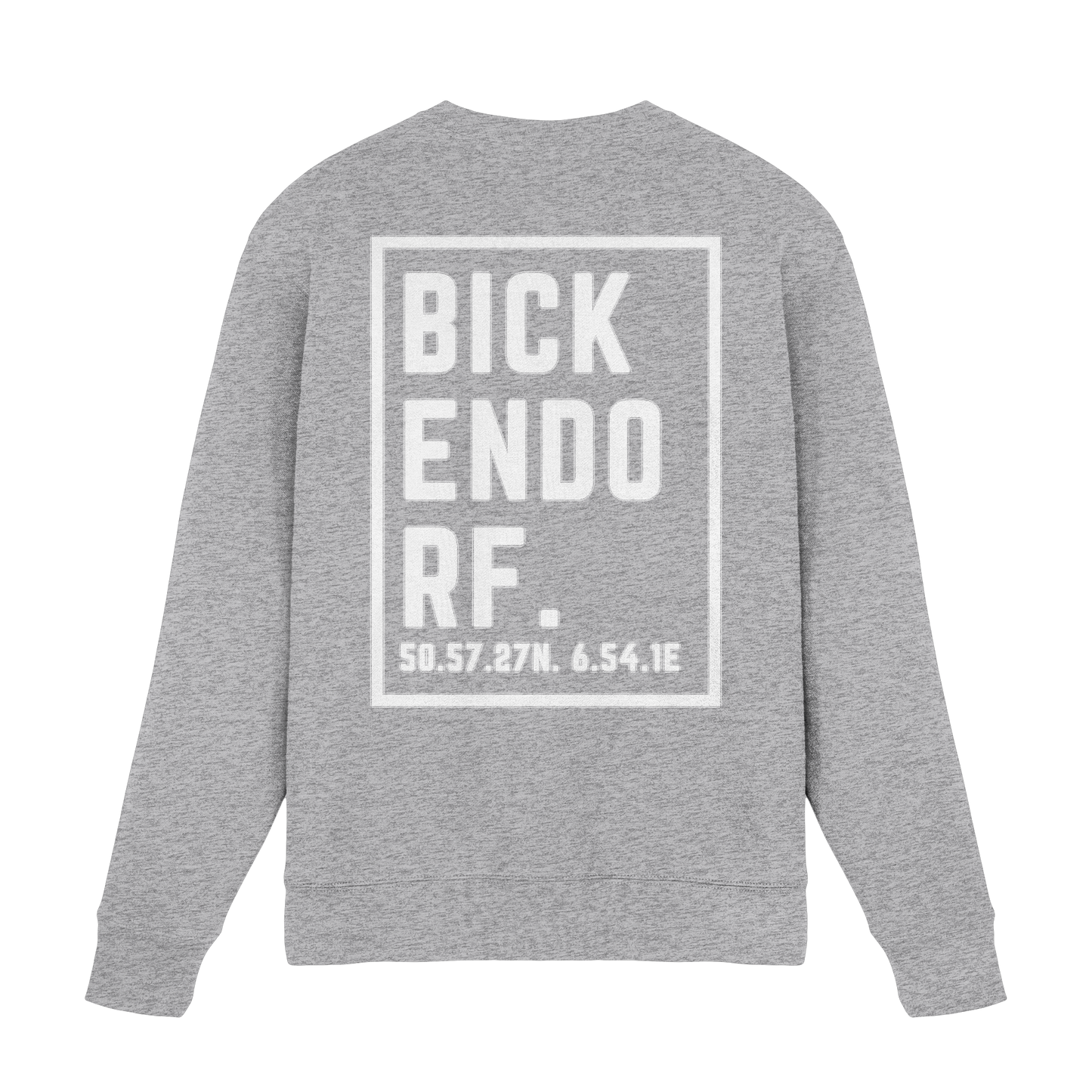 Bickendorf Koordinaten (großer Druck auf dem Rücken) - Premium Sweatshirt