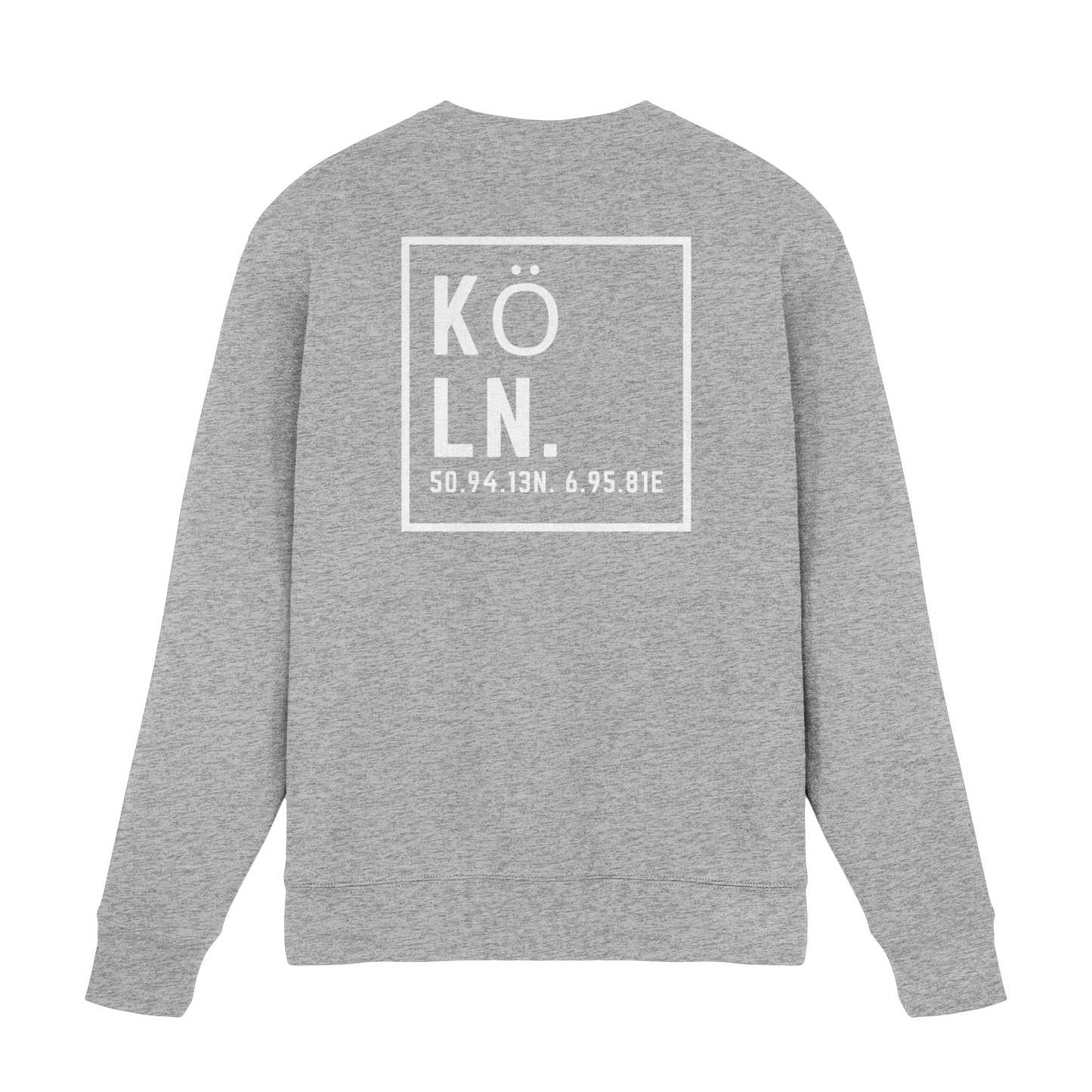Köln Koordinaten (großer Druck auf dem Rücken) - Premium Sweatshirt