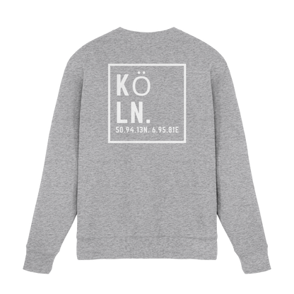 Köln Koordinaten (großer Druck auf dem Rücken) - Premium Sweatshirt