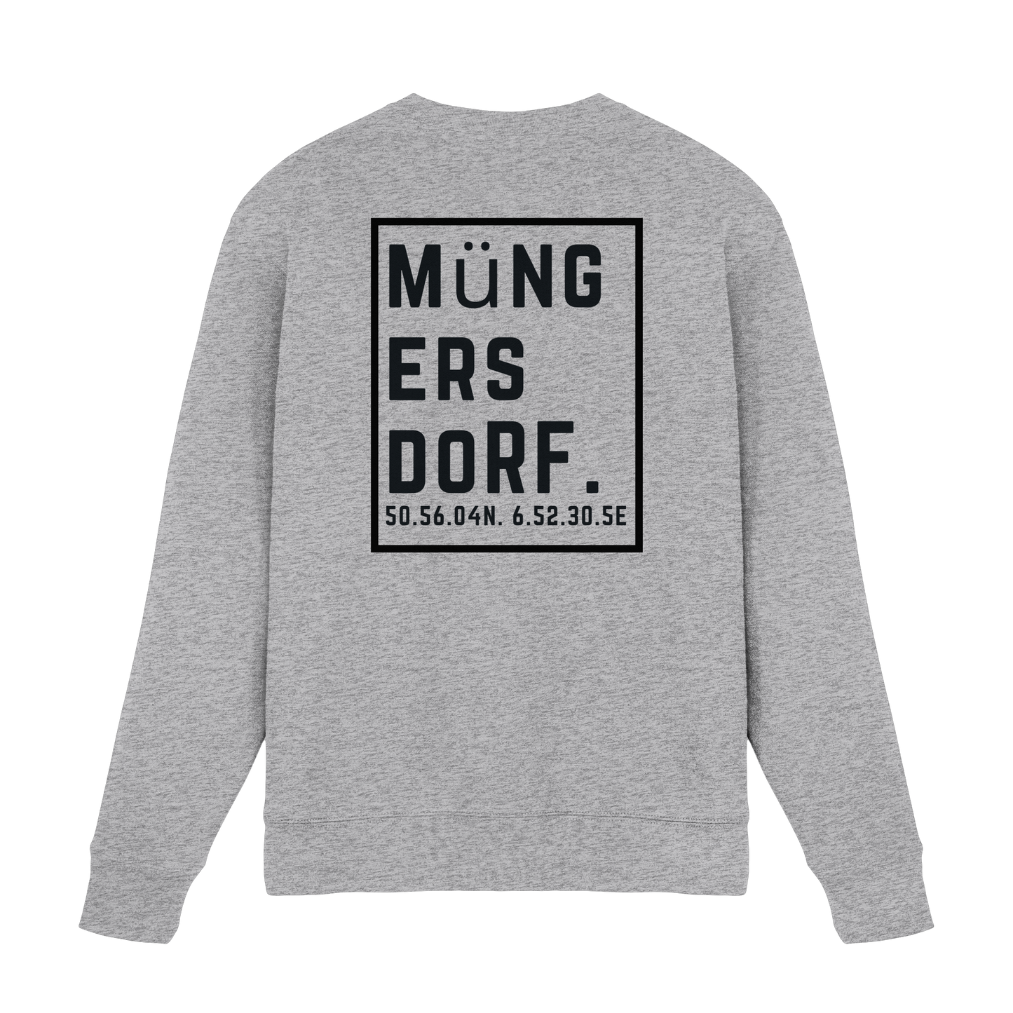 Müngersdorf Koordinaten (großer Druck auf dem Rücken) - Premium Sweatshirt