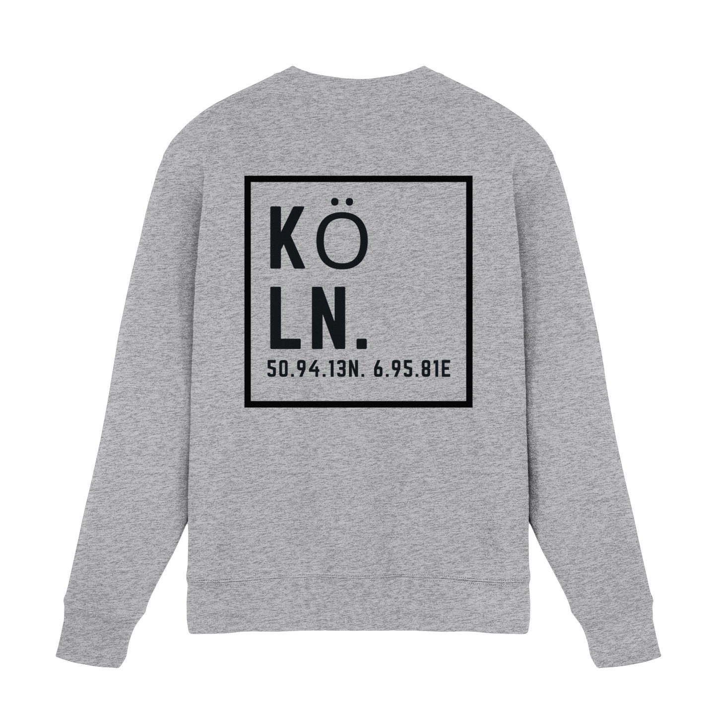 Köln Koordinaten (großer Druck auf dem Rücken) - Premium Sweatshirt