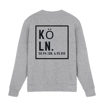 Köln Koordinaten (großer Druck auf dem Rücken) - Premium Sweatshirt