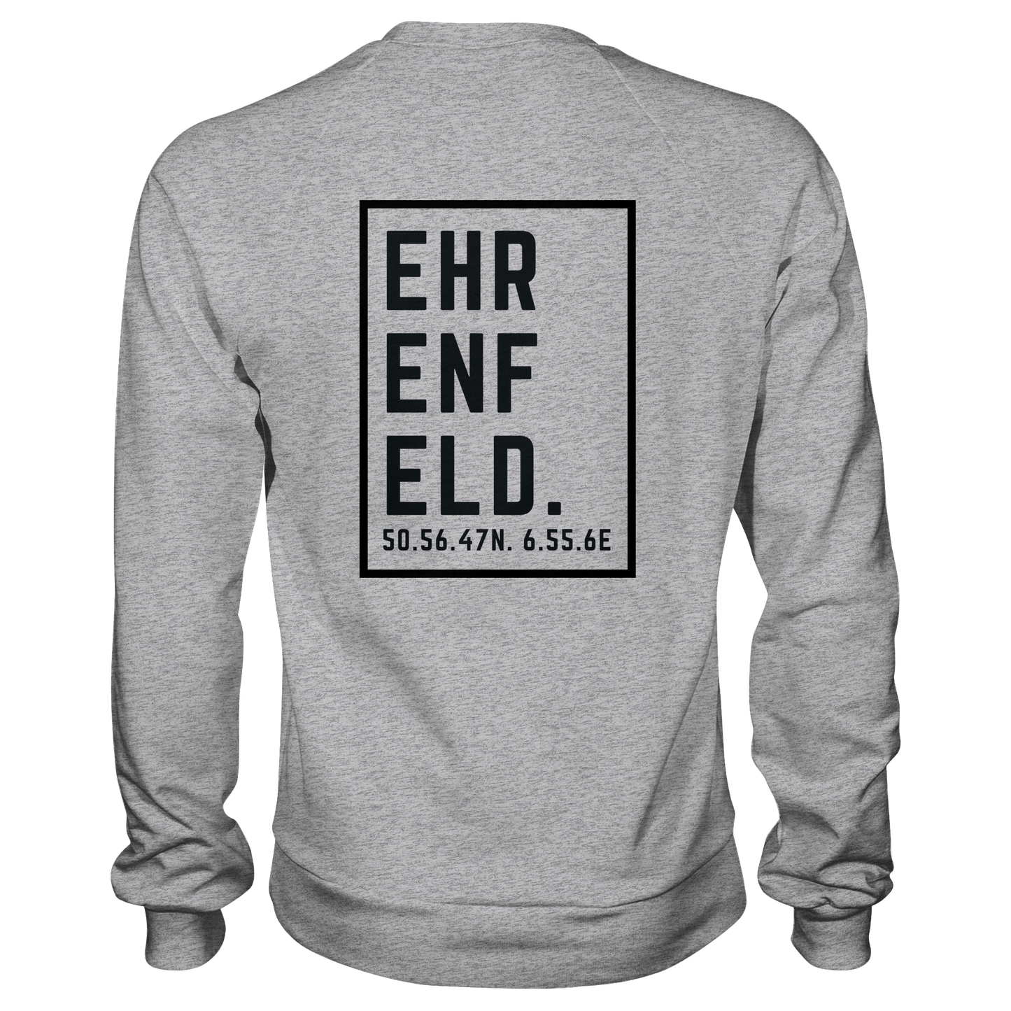 Ehrenfeld Koordinaten (großer Druck auf dem Rücken) - Premium Sweatshirt