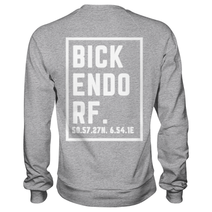 Bickendorf Koordinaten (großer Druck auf dem Rücken) - Premium Sweatshirt