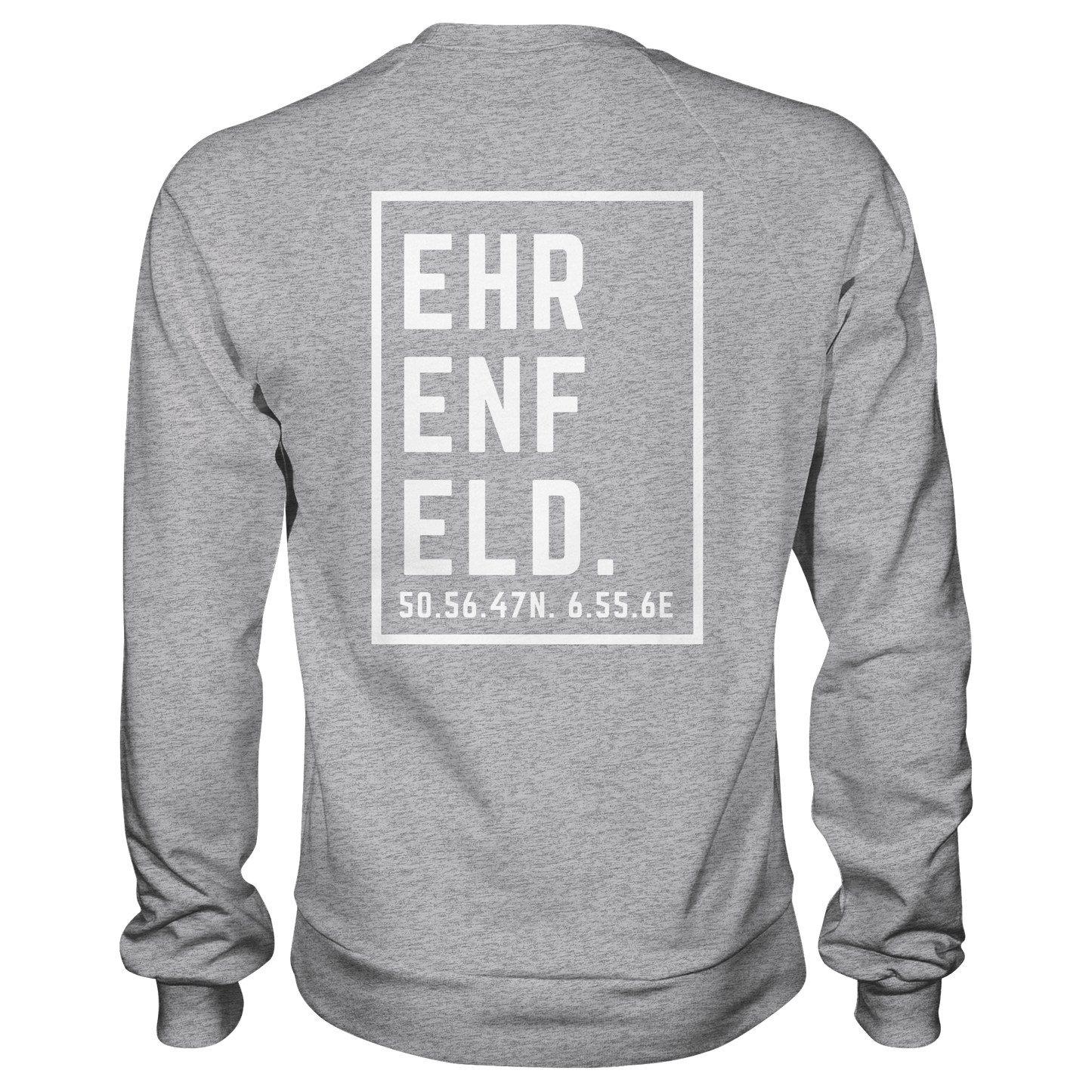 Ehrenfeld Koordinaten (großer Druck auf dem Rücken) - Premium Sweatshirt
