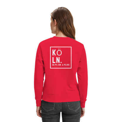 Köln Koordinaten (großer Druck auf dem Rücken) - Premium Sweatshirt