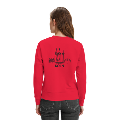 Köln Skyline (großer Druck auf dem Rücken) - Premium Sweatshirt