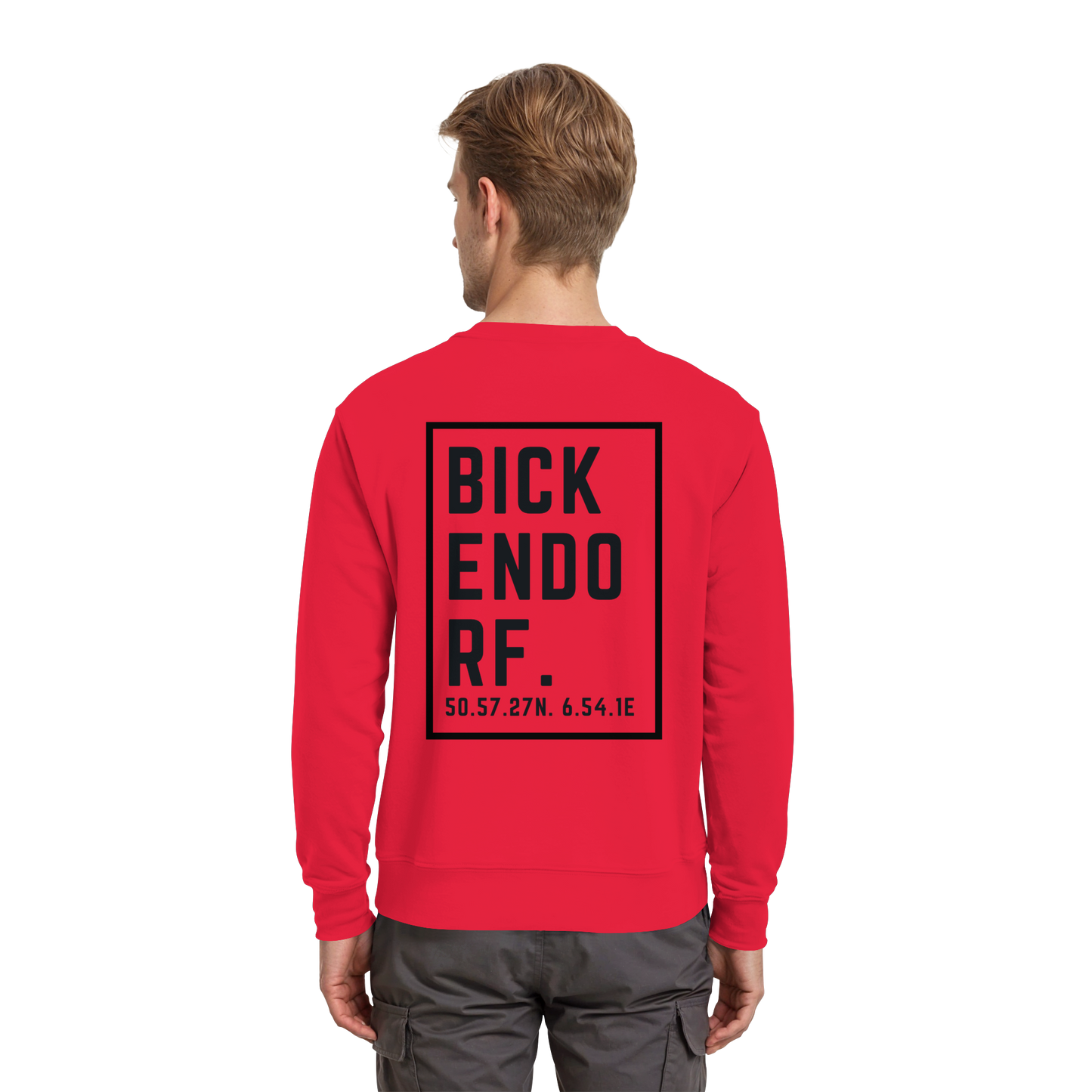 Bickendorf Koordinaten (großer Druck auf dem Rücken) - Premium Sweatshirt