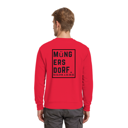 Müngersdorf Koordinaten (großer Druck auf dem Rücken) - Premium Sweatshirt