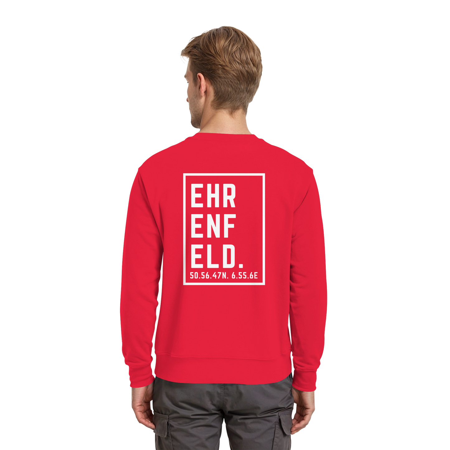 Ehrenfeld Koordinaten (großer Druck auf dem Rücken) - Premium Sweatshirt