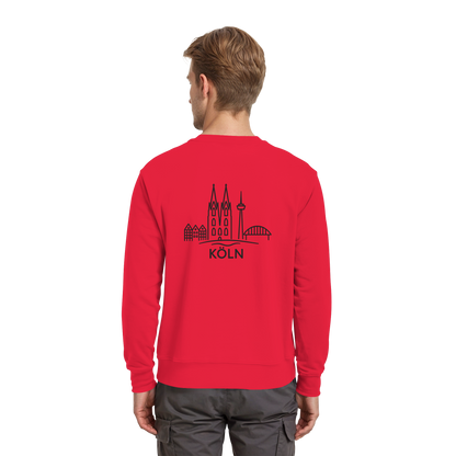 Köln Skyline (großer Druck auf dem Rücken) - Premium Sweatshirt
