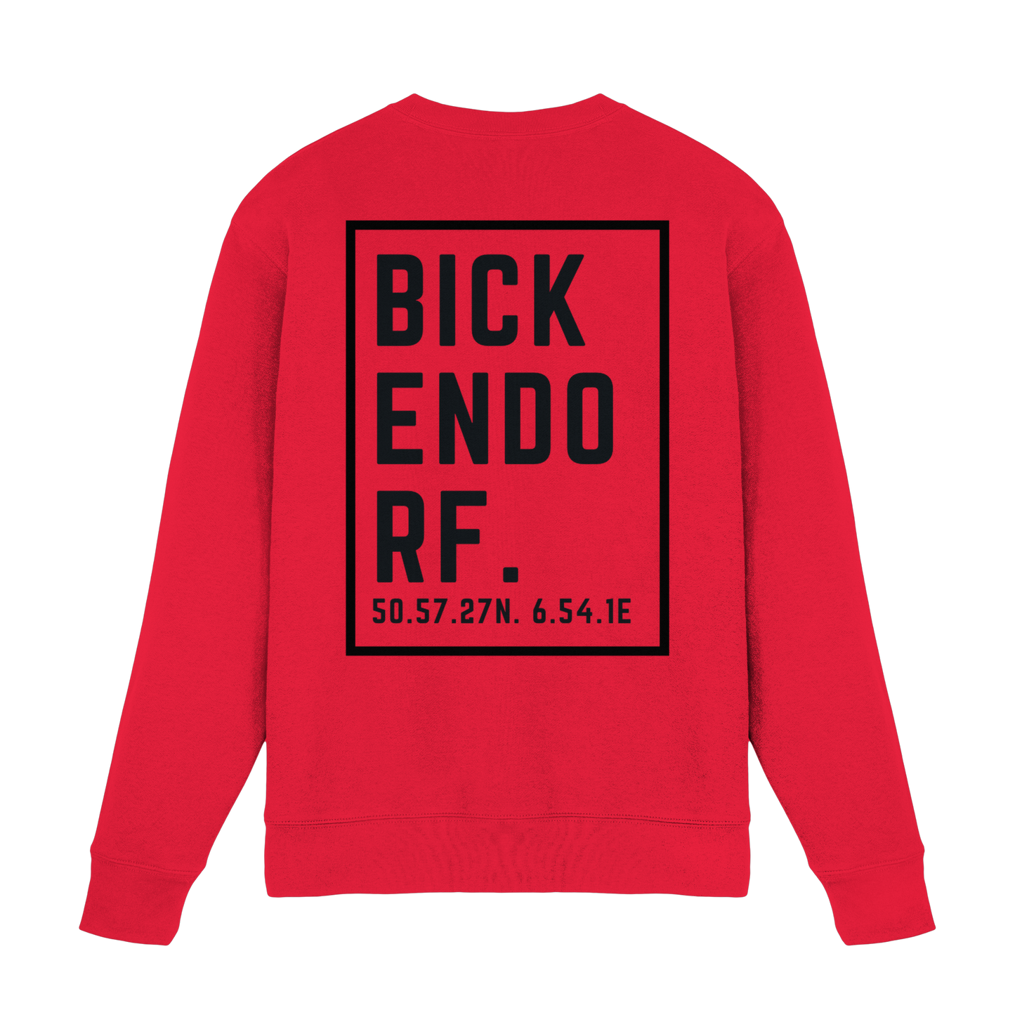 Bickendorf Koordinaten (großer Druck auf dem Rücken) - Premium Sweatshirt