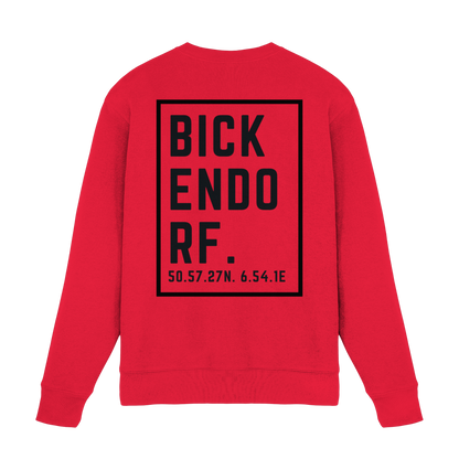 Bickendorf Koordinaten (großer Druck auf dem Rücken) - Premium Sweatshirt