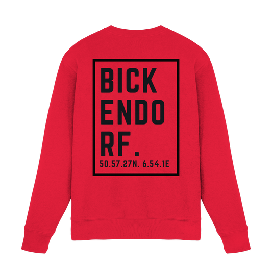 Bickendorf Koordinaten (großer Druck auf dem Rücken) - Premium Sweatshirt