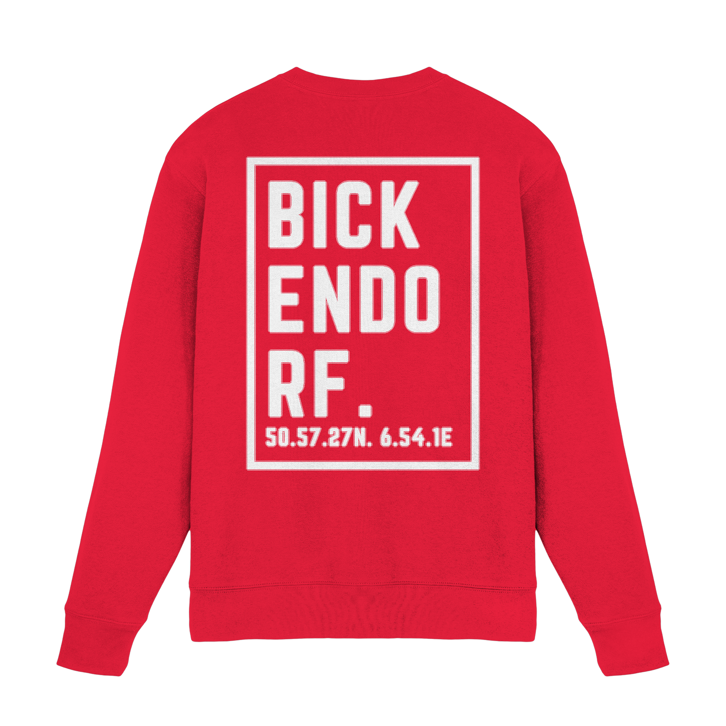 Bickendorf Koordinaten (großer Druck auf dem Rücken) - Premium Sweatshirt