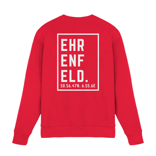 Ehrenfeld Koordinaten (großer Druck auf dem Rücken) - Premium Sweatshirt