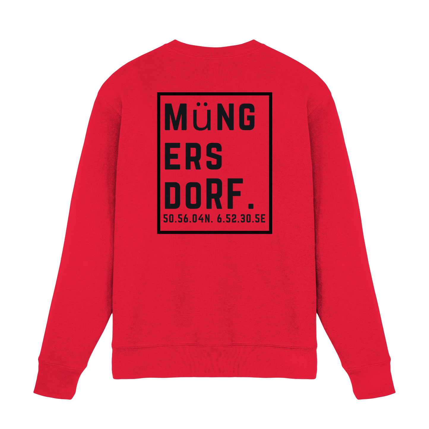 Müngersdorf Koordinaten (großer Druck auf dem Rücken) - Premium Sweatshirt