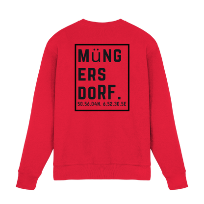 Müngersdorf Koordinaten (großer Druck auf dem Rücken) - Premium Sweatshirt