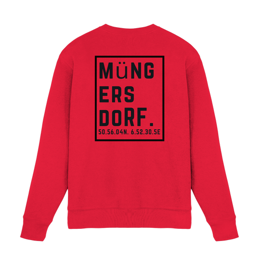 Müngersdorf Koordinaten (großer Druck auf dem Rücken) - Premium Sweatshirt