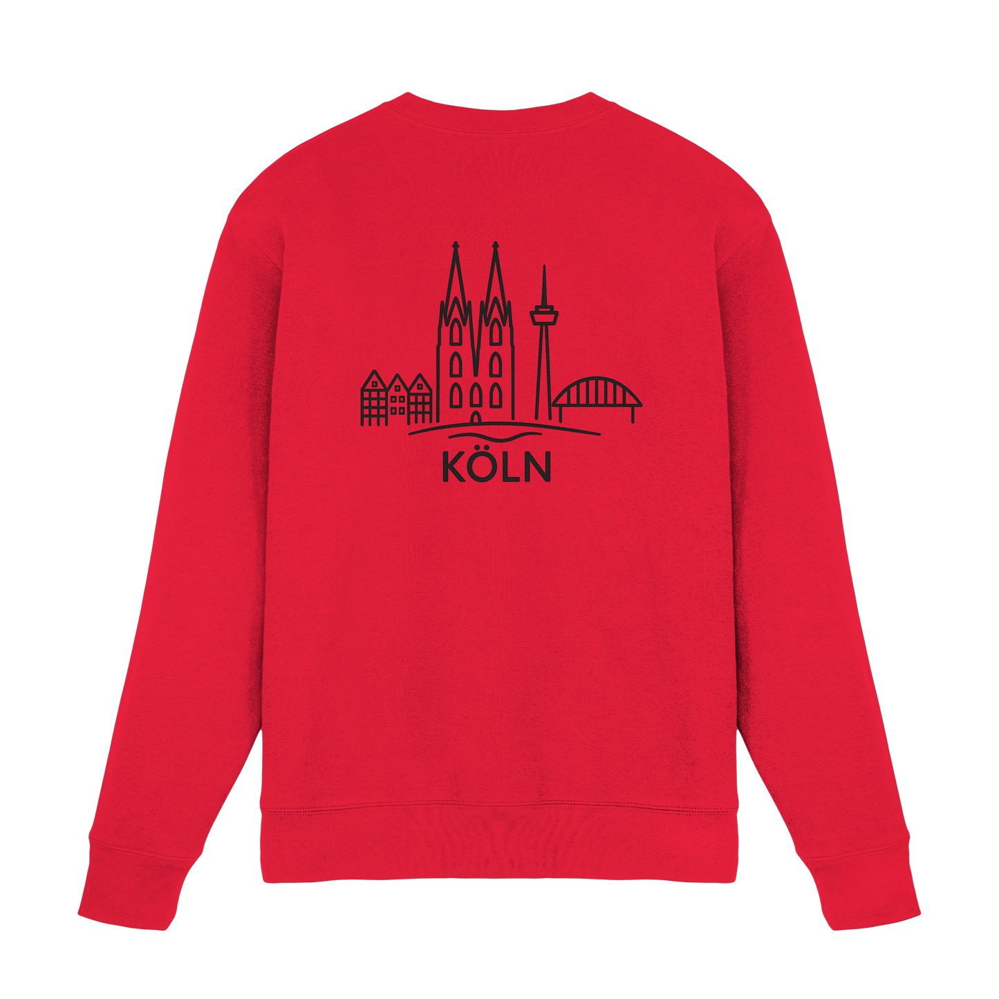Köln Skyline (großer Druck auf dem Rücken) - Premium Sweatshirt