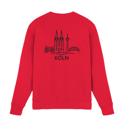 Köln Skyline (großer Druck auf dem Rücken) - Premium Sweatshirt