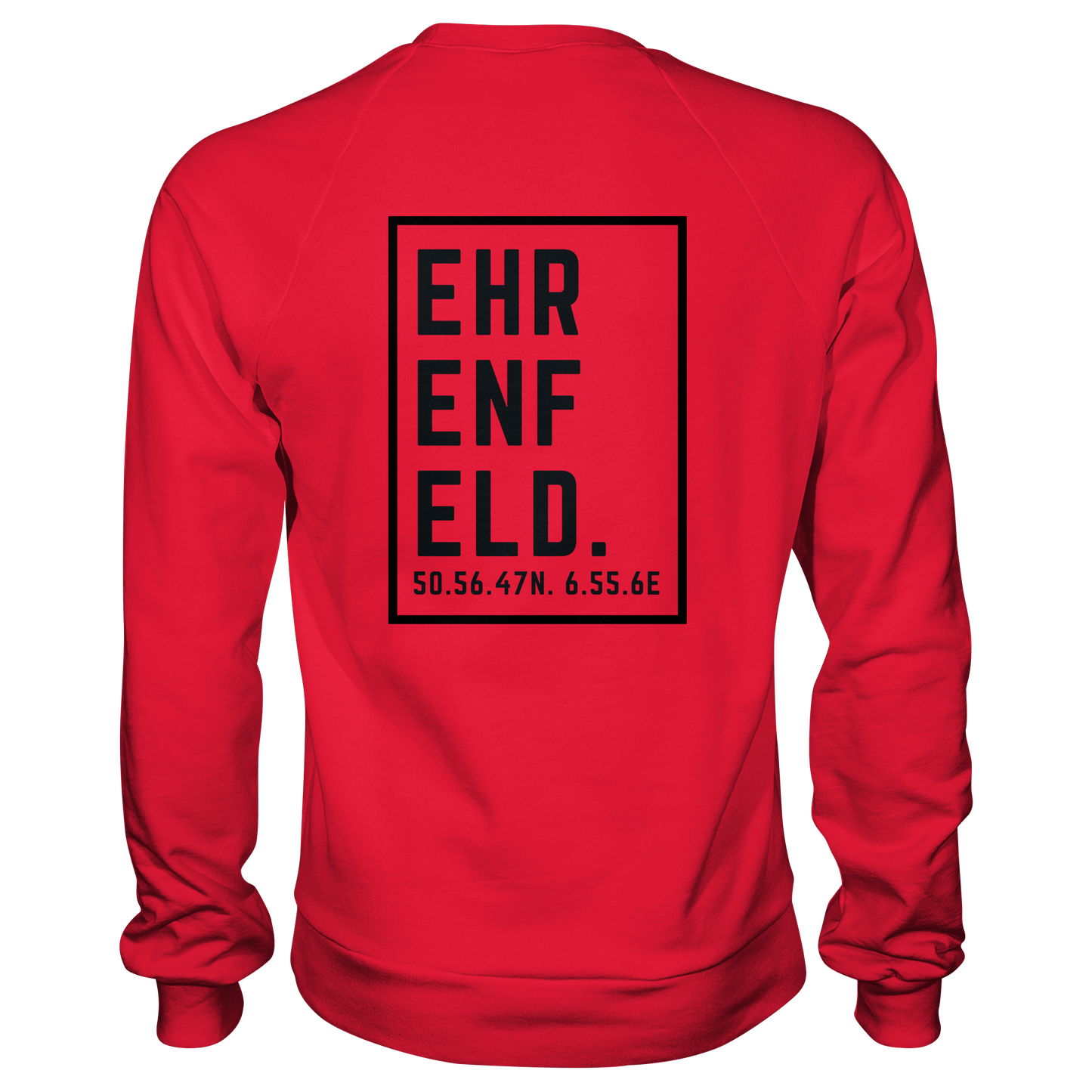 Ehrenfeld Koordinaten (großer Druck auf dem Rücken) - Premium Sweatshirt
