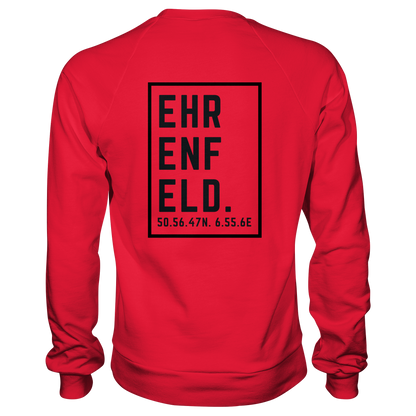 Ehrenfeld Koordinaten (großer Druck auf dem Rücken) - Premium Sweatshirt