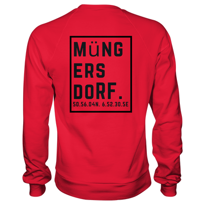Müngersdorf Koordinaten (großer Druck auf dem Rücken) - Premium Sweatshirt