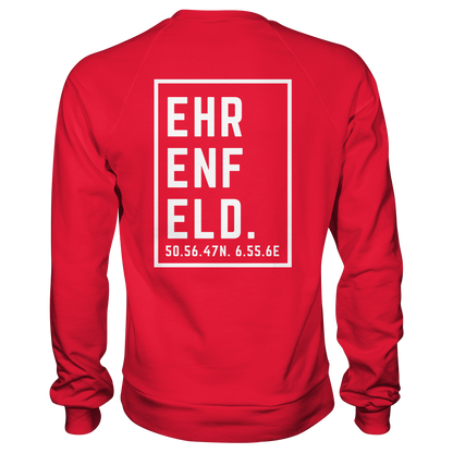Ehrenfeld Koordinaten (großer Druck auf dem Rücken) - Premium Sweatshirt