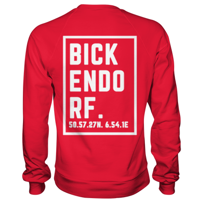 Bickendorf Koordinaten (großer Druck auf dem Rücken) - Premium Sweatshirt