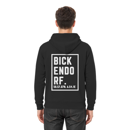 Bickendorf Koordinaten (großer Druck auf dem Rücken) - Premium Unisex Hoodie
