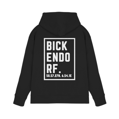Bickendorf Koordinaten (großer Druck auf dem Rücken) - Premium Unisex Hoodie