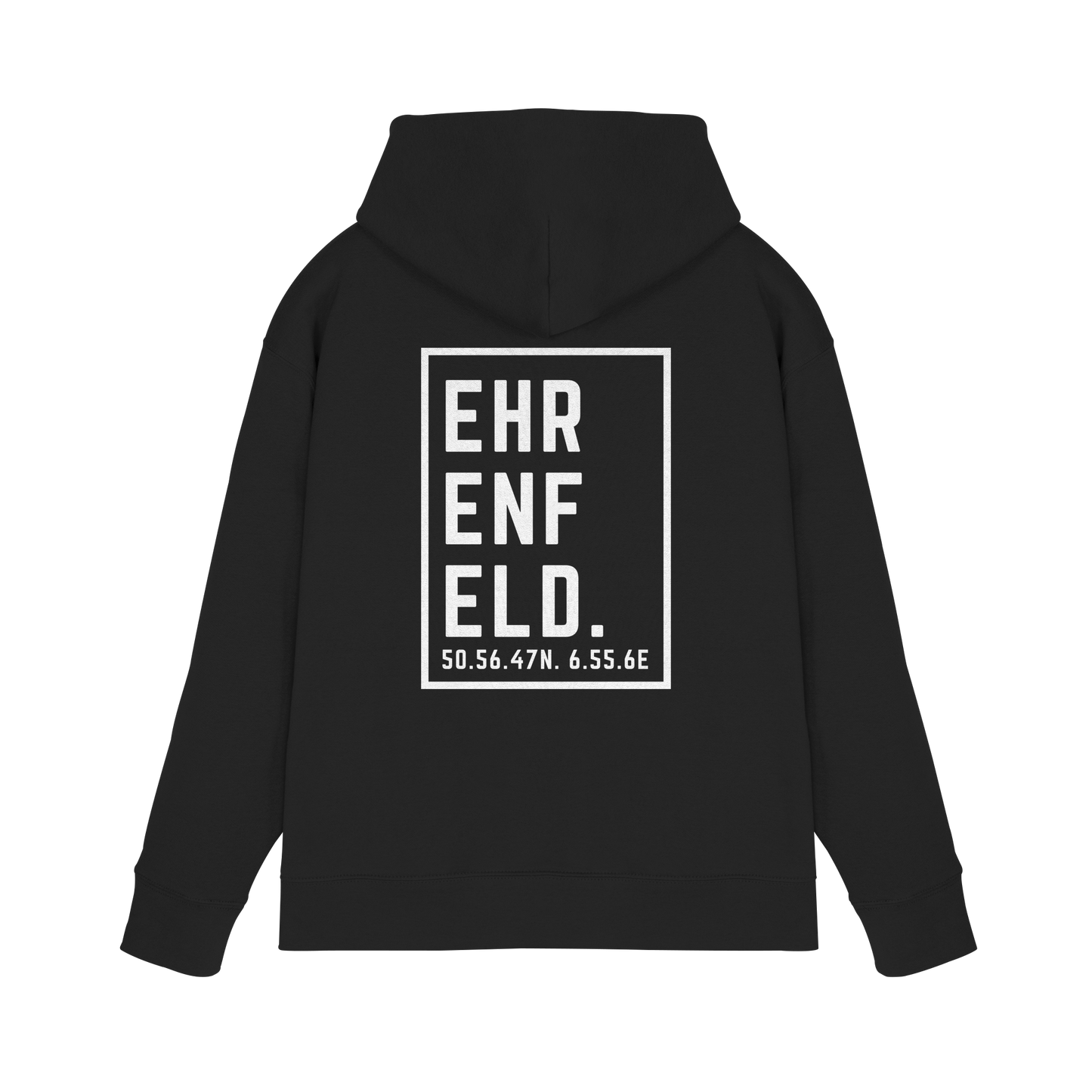 Ehrenfeld Koordinaten (großer Druck auf dem Rücken) - Premium Unisex Hoodie