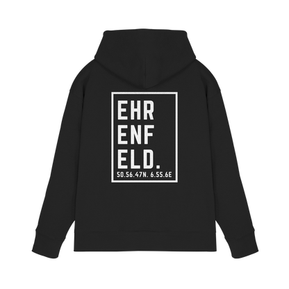 Ehrenfeld Koordinaten (großer Druck auf dem Rücken) - Premium Unisex Hoodie
